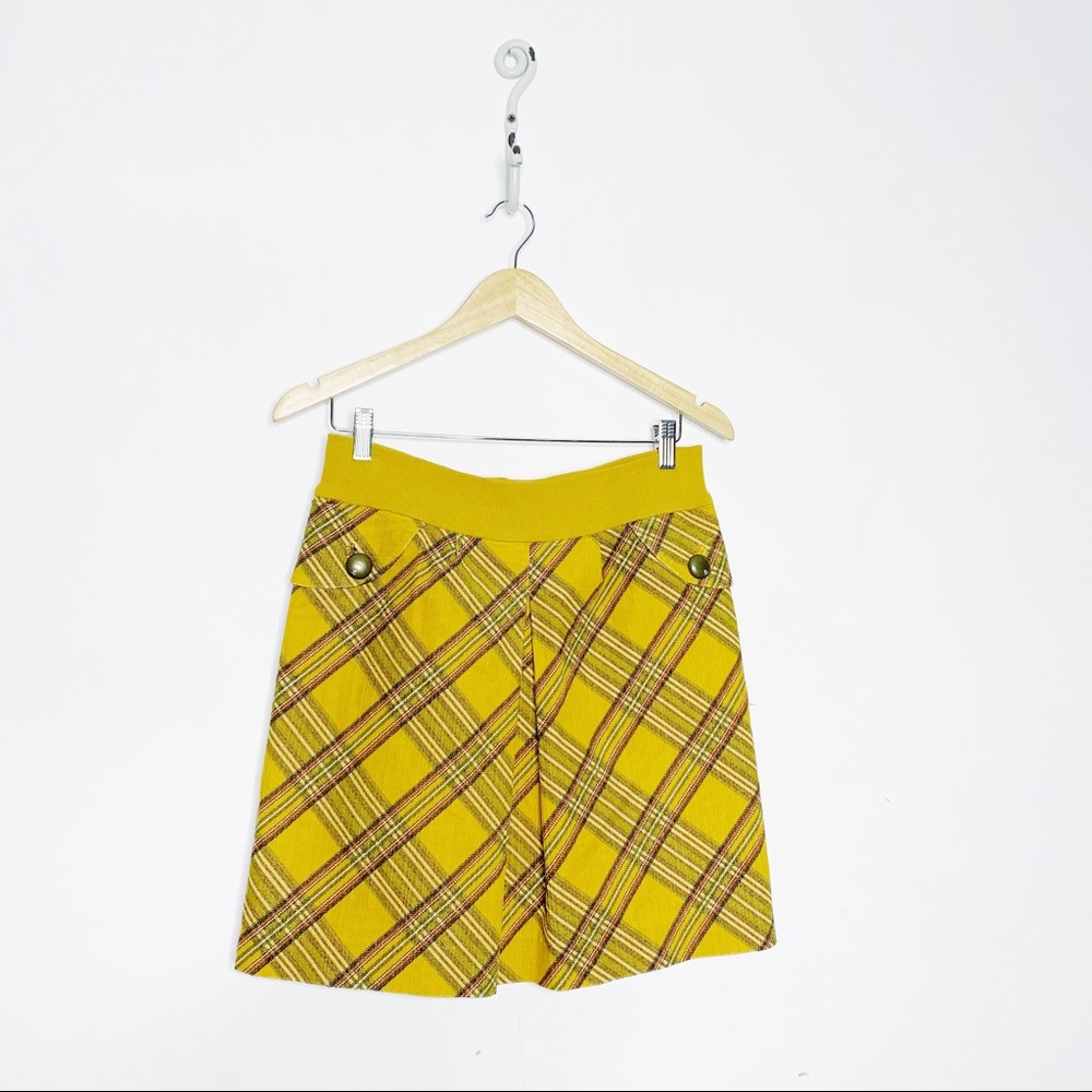 Anthropologie Taikonhu Motto Plaid Skirt Pencil
